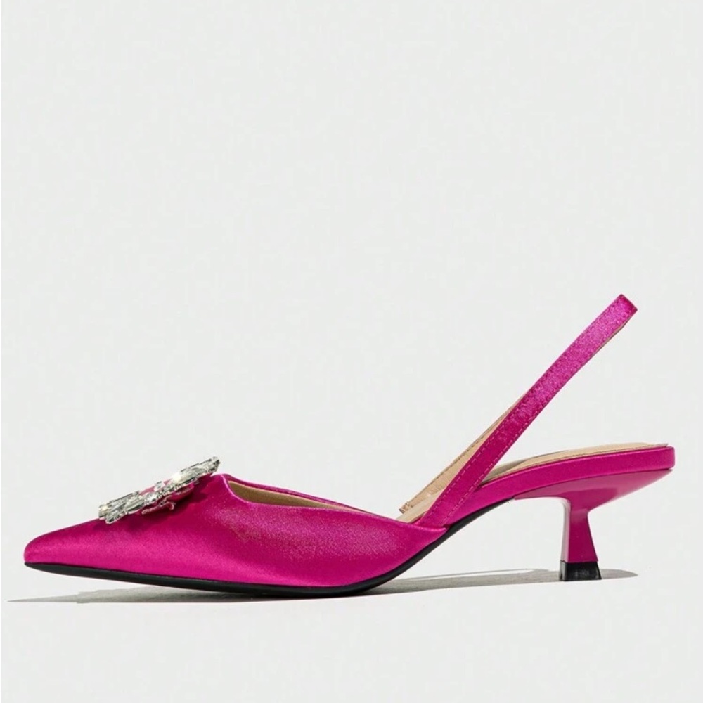 Shein Rhinestone Kitten Heels - Picture 4 of 10